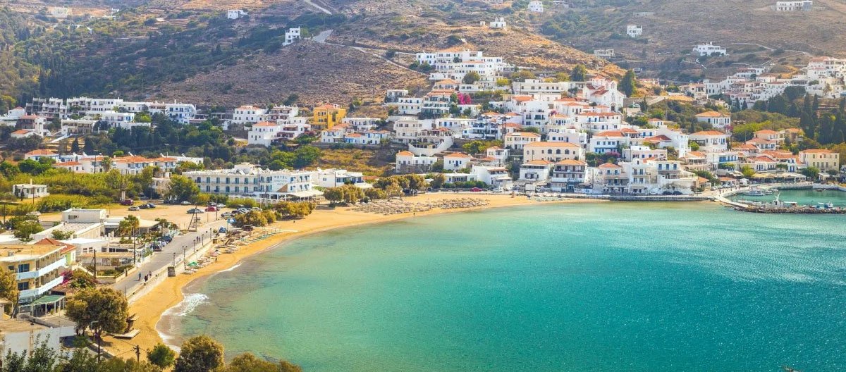 Batsi beach – Andros Batsi beach - Andros